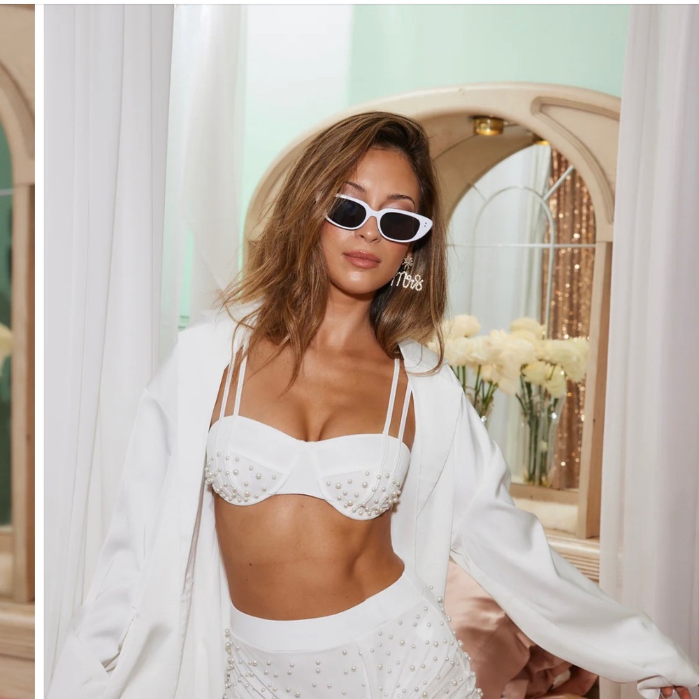 12th tribe SPOTLIGHT WHITE PEARL BRA